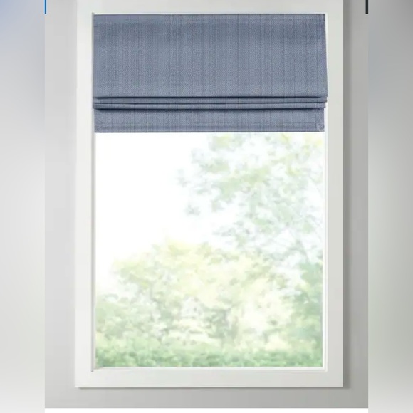 Madison Park Colm Basketweave Room Darkening Cordless Roman Shade Set of 2 27x62 - Picture 5 of 16